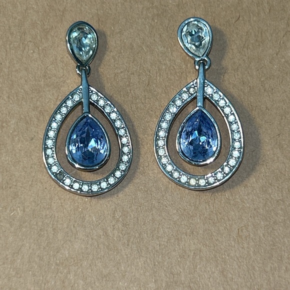 Swarovski Mila Crystal Earrings Pierced Lavender Provence - Picture 6 of 7